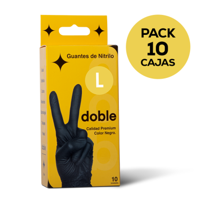 Pack mayorista Guantes Doble – 10 cajas (1.000 pares / 2.000 guantes)