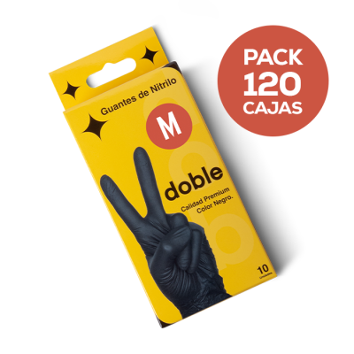 Mini pack mayorista Guantes Doble – 120 cajas (600 pares / 1.200 guantes)