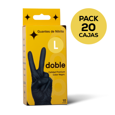 Pack mayorista Guantes Doble – 20 cajas (2.000 pares / 4.000 guantes)