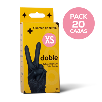 Pack mayorista Guantes Doble – 20 cajas (2.000 pares / 4.000 guantes)